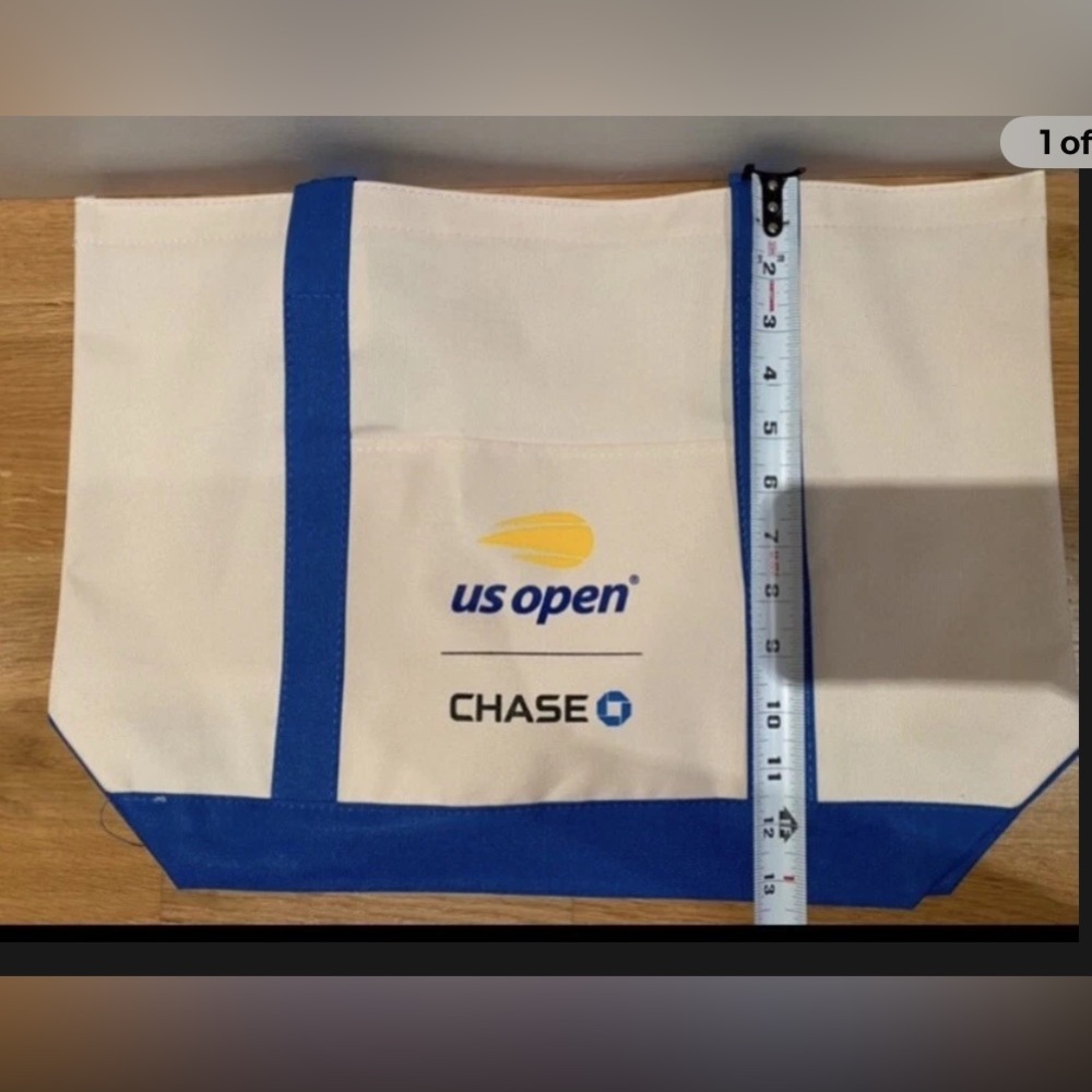 New US OPEN Tennis 🎾 Chase Unisex Tote Bag w/small exterior pocket
